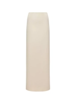 Юбка белая макси на низкой посадке