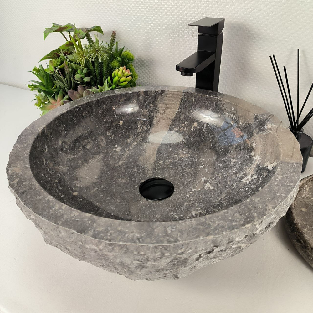 Раковина из мрамора Erozy Grey EM-64529 46*46*15 0186