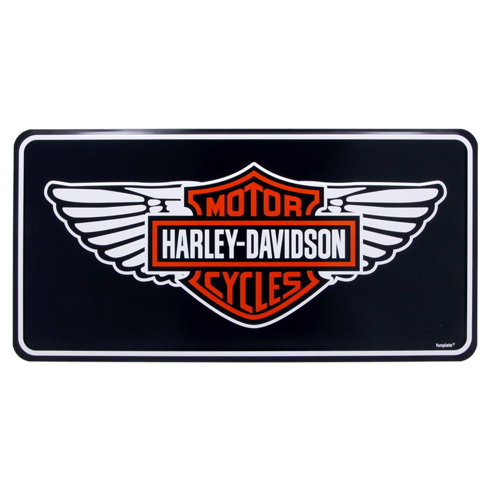 Номерной знак - Harley Davidson (15 х 30см)