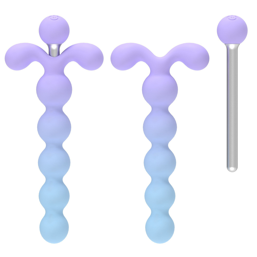 Анальная ёлочка с вибрацией Youivic - 16,4 см.