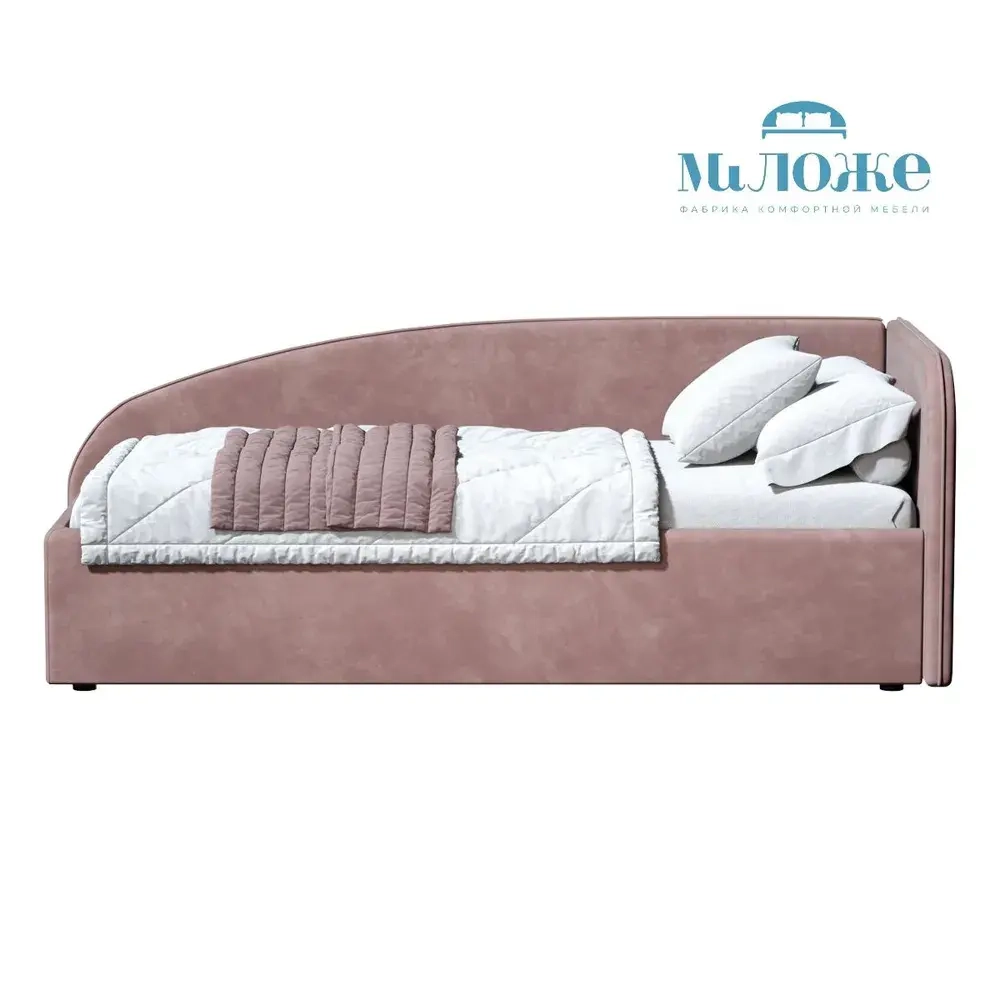 Кровать Элис 90х200 Терракотовый Правый Угол