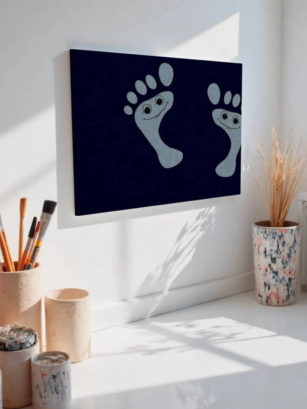 Картина на стену 40 X 50 Следы ног