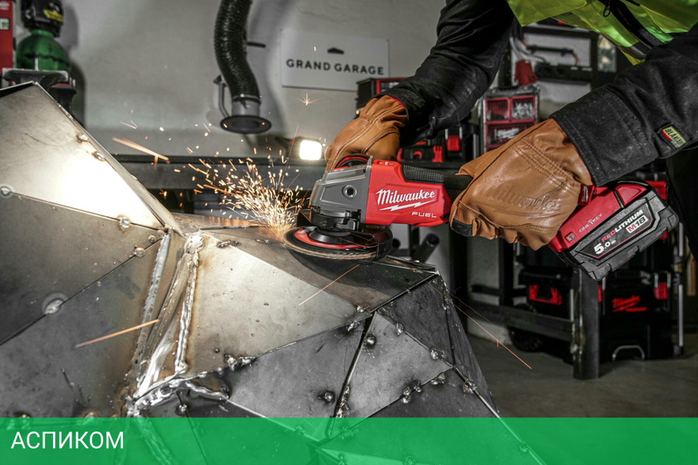 Угловая шлифмашина Milwaukee M18 ONEFSAG125XPDB-0X FUEL (4933478434)