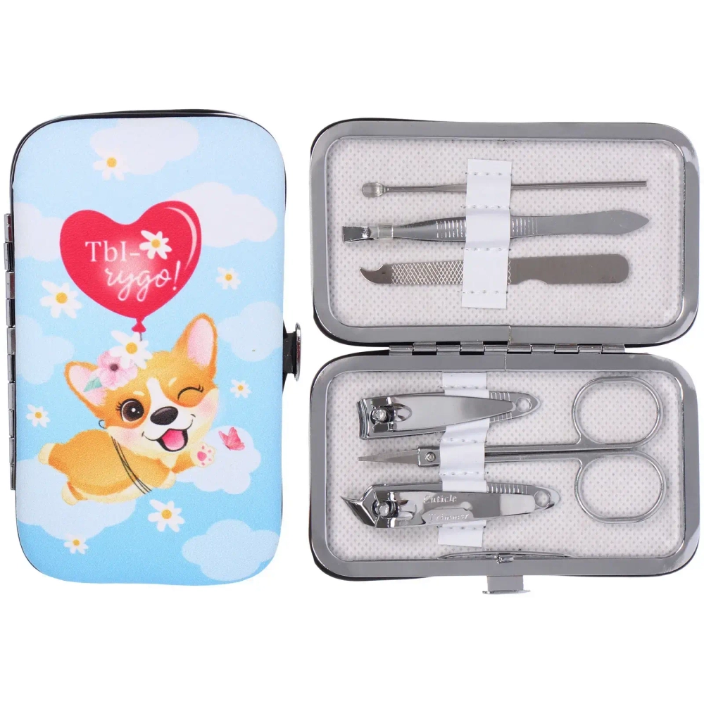 Набор для маникюра в футляре 6 предметов «ТЫ - Чудо!»,11*6,5см