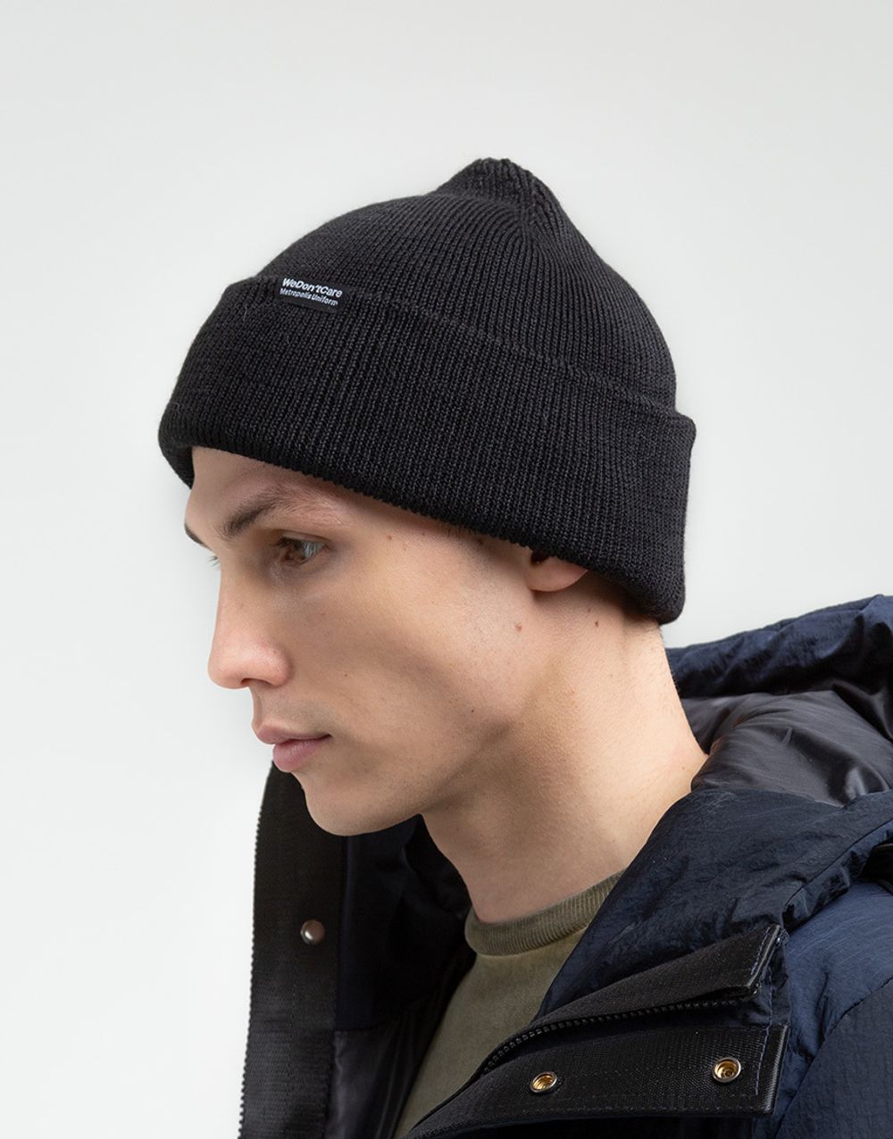 Шапка We Don’t Care Basic Logo BeanieBlack