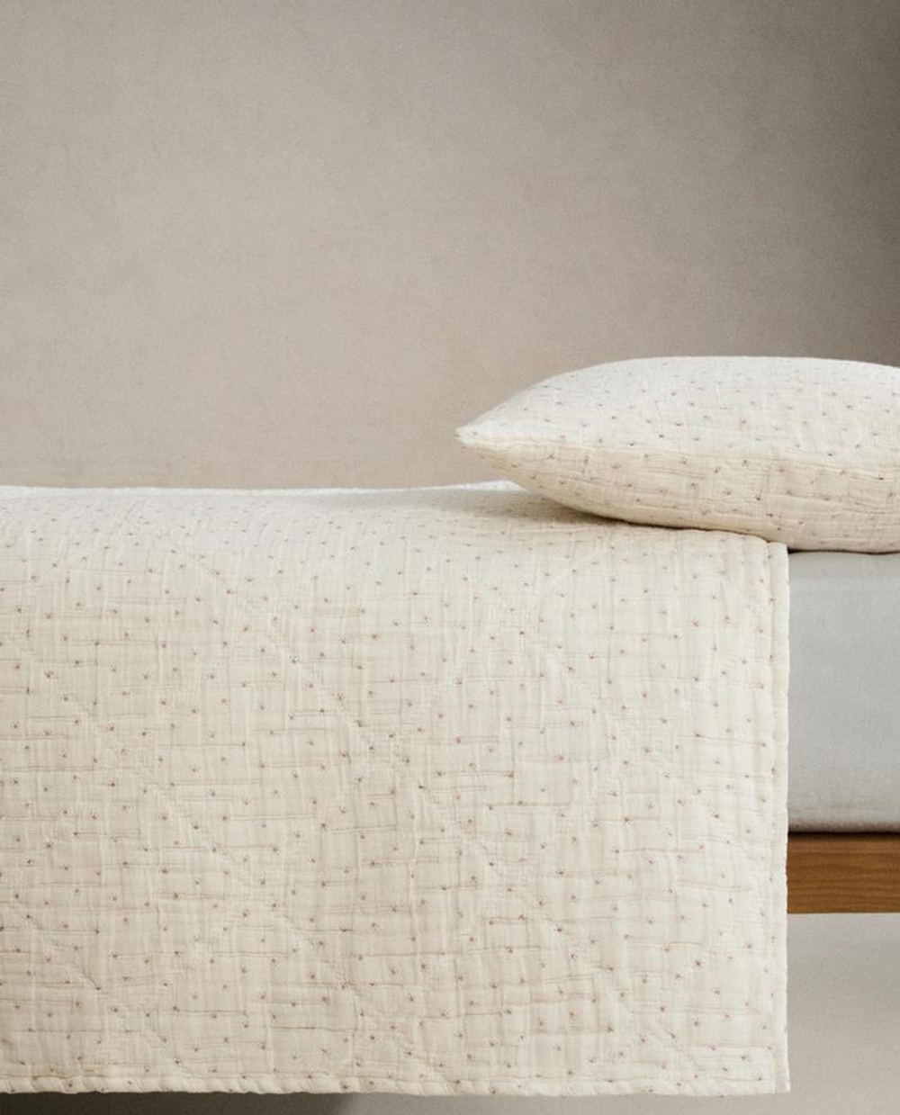 ZARA HOME ДЕТСКОЕ ПОКРЫВАЛО ИЗ МУСЛИНА, РОЗОВЫЙ