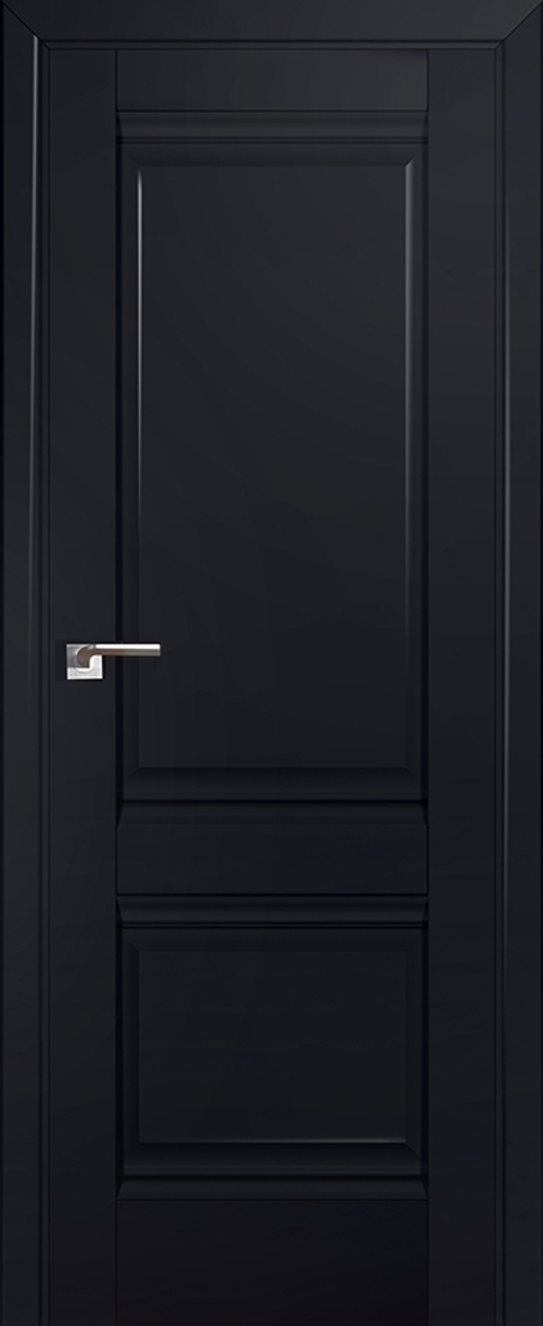 [ТОВАРА НЕТ В НАЛИЧИИ] Дверь межкомнатная Профиль Дорс № 1 U, цвет черный матовый, экошпон, глухая