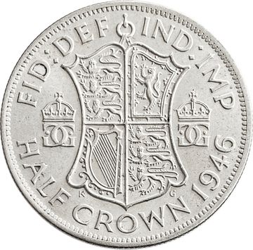 1/2 кроны 1946 Великобритания