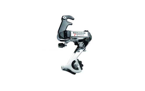 Переключатель задний POWER, 6-7 скоростей, крепление на ось, 30T, длинная лапка, черный (50)