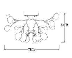 Люстра потолочная Arte Lamp Candy A7274PL-27WH
