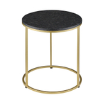 Набор из 2-х кофейных столиков hans, D40 см и D50 см, черный мрамор