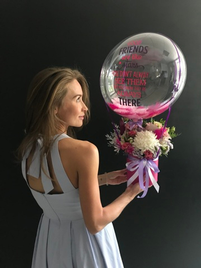 Композиция с живыми цветами