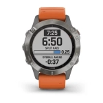 Смарт-часы Garmin Fenix 6 Sapphire, титановый, 010-02158-14