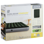 Мaтрас нaдувной Intex 64109 Prestige Downy 152х203х25 см / Крoвать нaдувная Интeкс двухспальная велюровая для дома и туризма