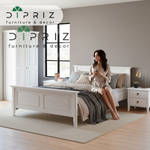 Тумба прикроватная, 58х43х47, Боцен, напольная, с ящиками, деревянная, белый, Dipriz