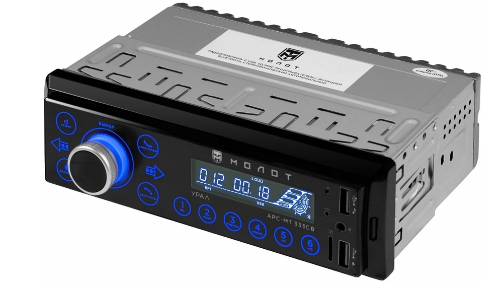 Автомагнитола URAL APC-MT 333 С MOLOT bluetooth