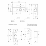 ЗАЩЕЛКА ВРЕЗНАЯ AVERS 5400-P-GRF