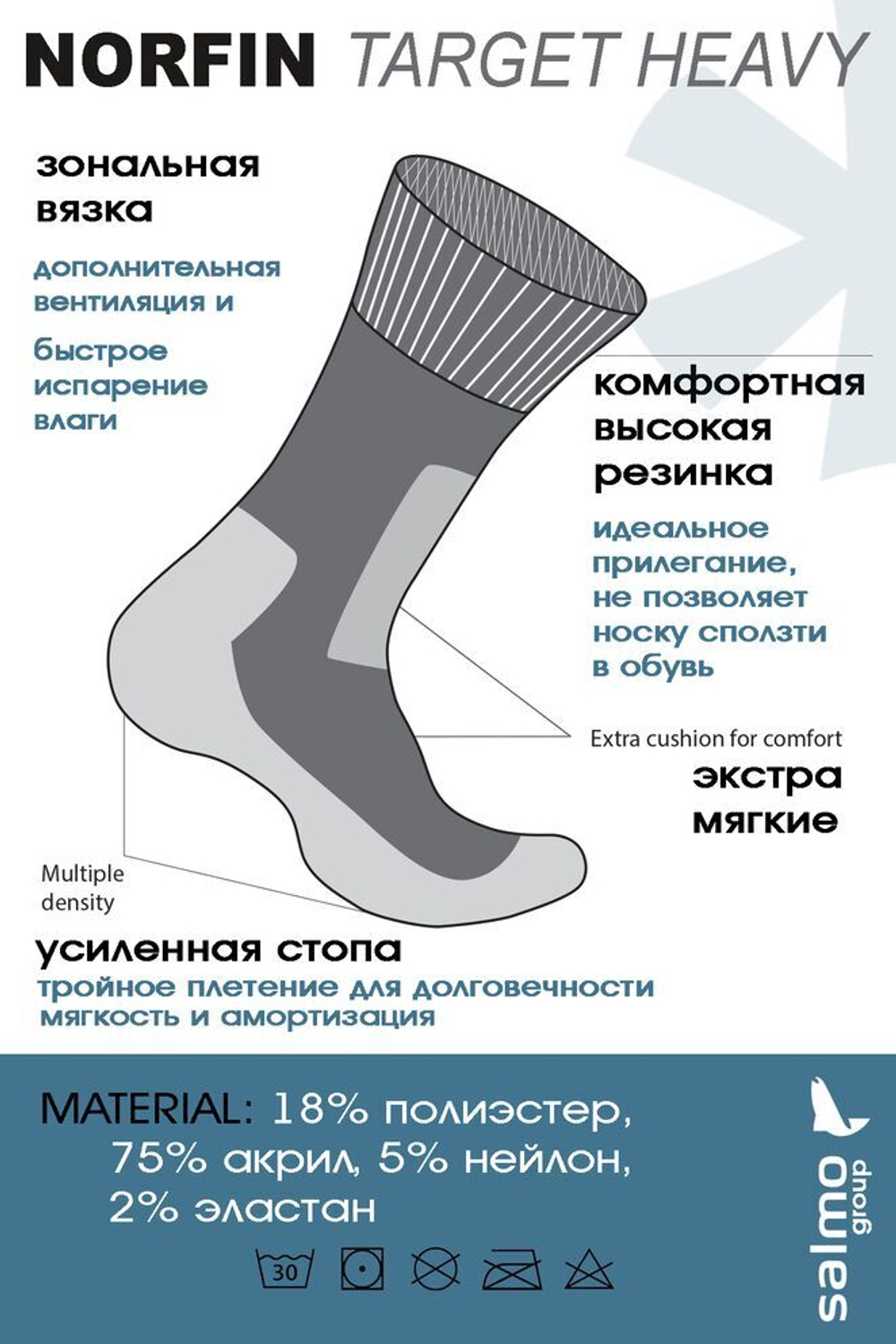 Носки Norfin T1P Women TARGET р. (35-37) M