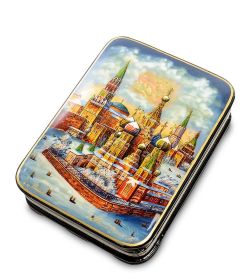 Народные промыслы ШК-55/ 87 Шкатулка «Москва» исп. Ильин А.