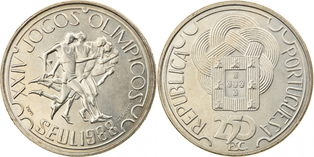 Португалия 250 эскудо, 1988 XXIV летние Олимпийские Игры, Сеул 1988