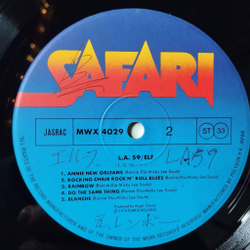 Винтажная виниловая пластинка LP ELF L.A. 59 (Japan 1980) (No Obi) Annie New Orleans