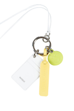 Подвеска - картхолдер с карабином WHITE