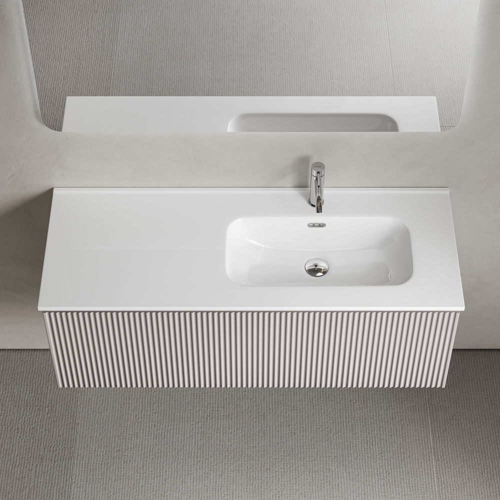 Тумба подвесная Sancos Snob R 1.0 с одним ящиком 1195х445х406, Doha Soft, SNR1.0120RSM