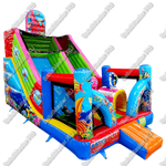 Батут-горка "Приключения рыбки" 8*5*6 м