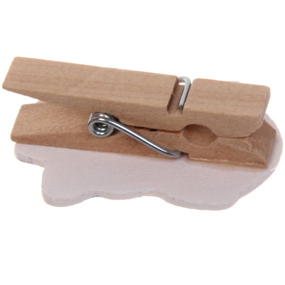 Прищепки декоративные «Снеговик в шляпе» 3,5 см (набор 6 шт)