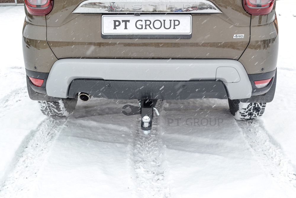 Фаркоп PT GROUP /съемный квадрат/ для RENAULT Duster 2012- /Kaptur 2016-/ NISSAN Terrano 2014-(паспорт и сертификат в комплекте)(без электрики) арт.NTE-12-991122.00