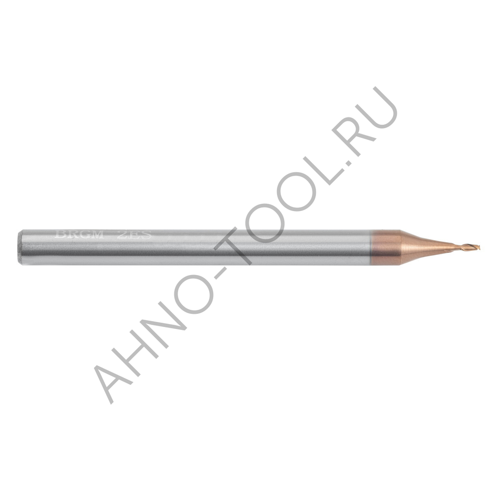Фреза твердосплавная   0.7мм (L=50, l=1.8, хв=4) Z2 35° микро BRGM-2ES-D0.7 AHNO