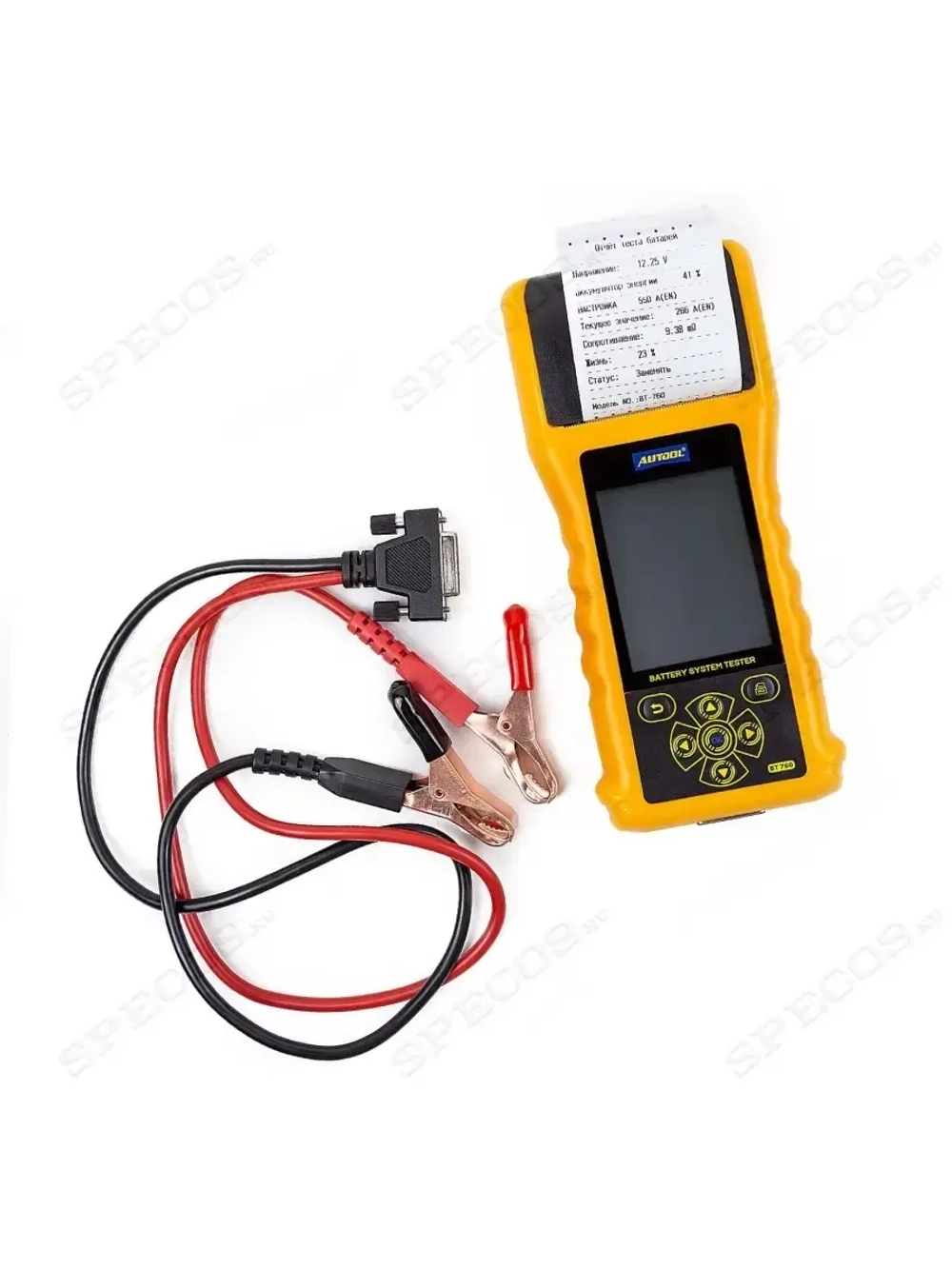Тестер АКБ Autool BT 760 (12-24v) с принтером