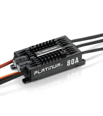Бесколлекторный регулятор Hobbywing Platinum 80A-V4 (80A-100A, Aircraft, Heli)