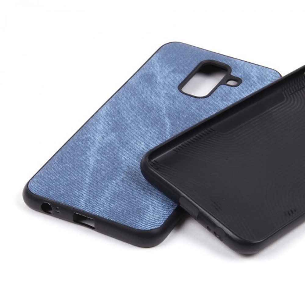 Чехол текстильный для Samsung Galaxy A6+ (2018), 010817 Серый