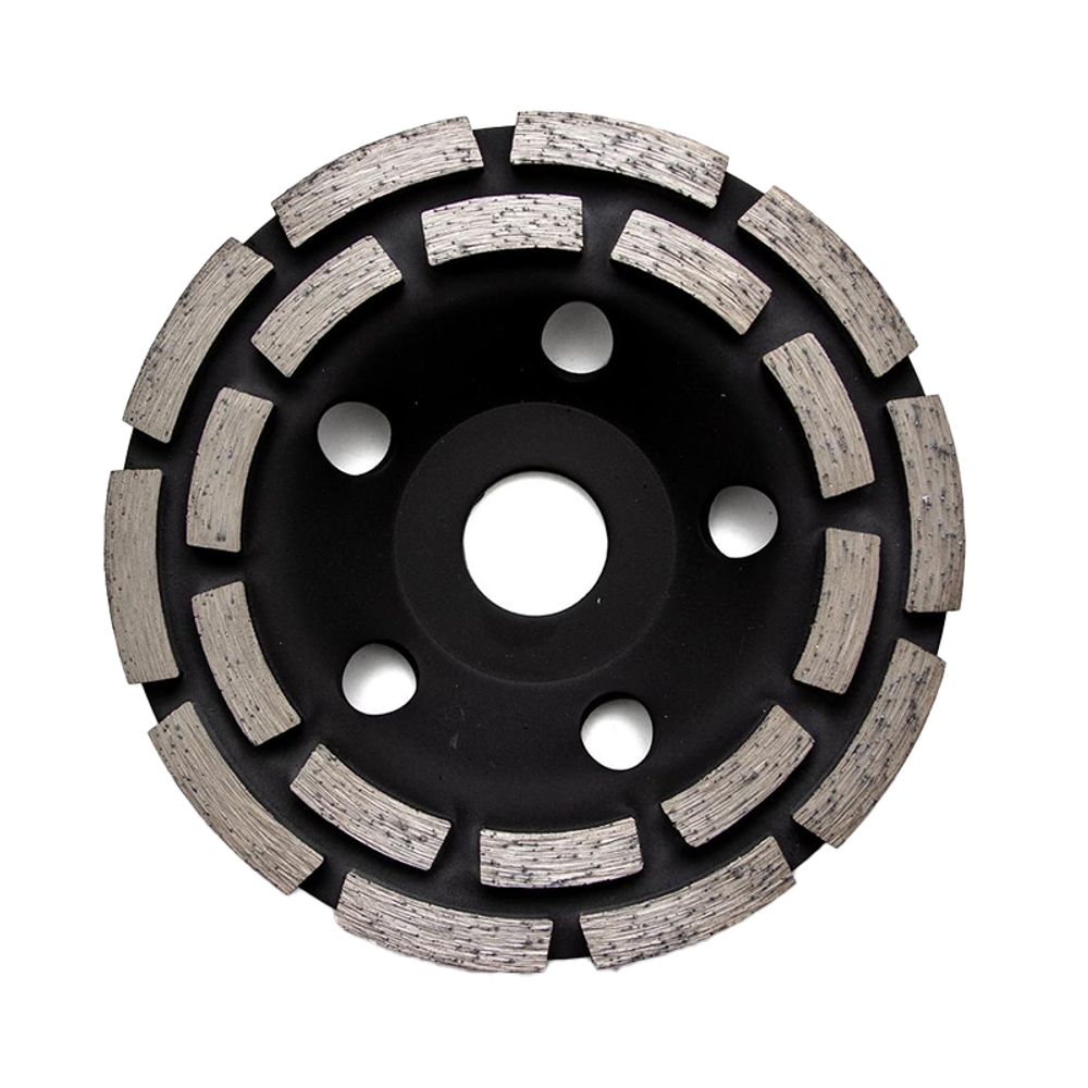 Алмазная сегментная двухрядная чашка по бетону 125 мм "РОСОМАХА" (122125)