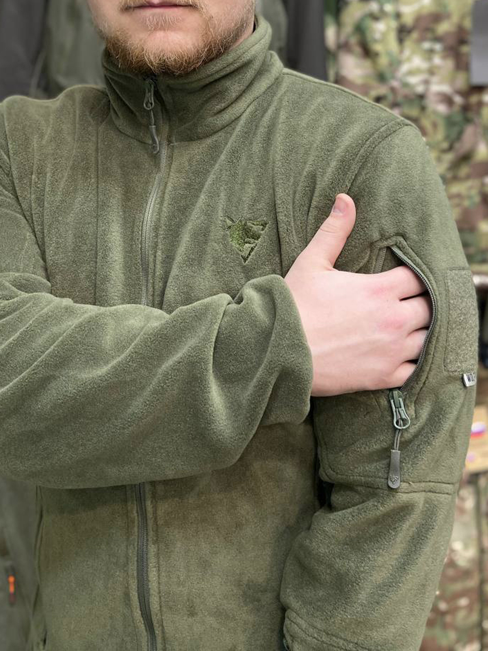 Флисовая кофта WOLFTRAP Outdoor (Турция) Олива