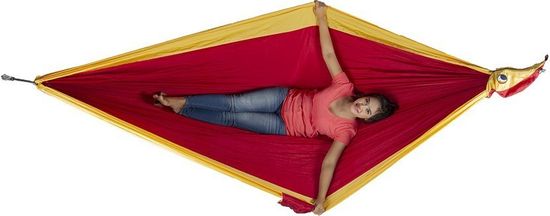 Двухместный гамак Ticket to the Moon Original Hammock Burgundy / Dark Yellow