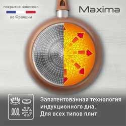 Сотейник с крышкой Tefal Maxima 24 см 04222224
