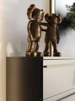 Комод SOHO для одежды, 4 ящика, цвет серый, габариты 45х90х40 см