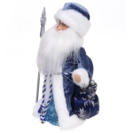 Дед Мороз «Волшебство» 30 см в синей шубке