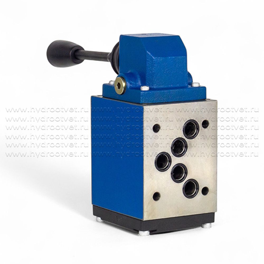 4WMM10D10/F - Гидрораспределитель Ду 10 с ручным управлением, схема D (574А), возврат - F = фиксатор