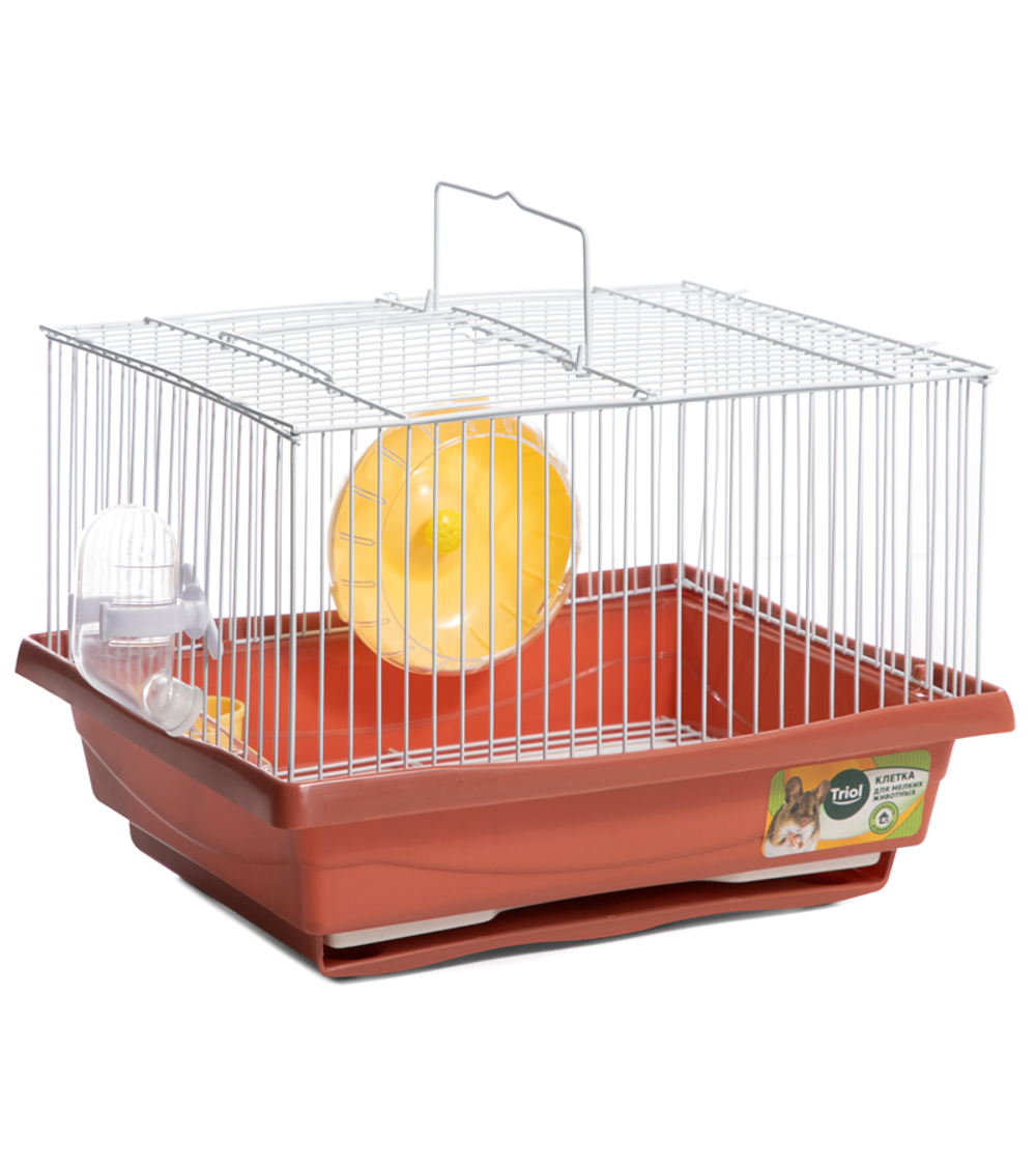 Клетка YD114 для мелких животных, эмаль, терракотовая, 300*230*210мм, Triol