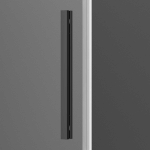 Душевой уголок Софт (Soft) Vincea VSR-3SO9011CLGM, 1100*900, вороненая сталь, стекло прозрачное