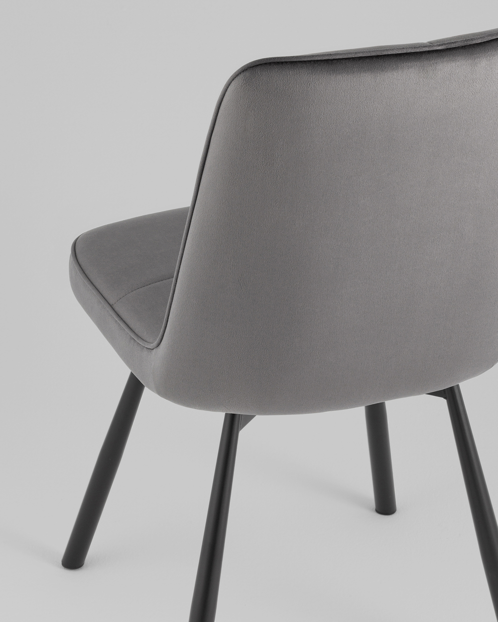 Стул Boun вращающийся велюр темно-серый 2 шт.