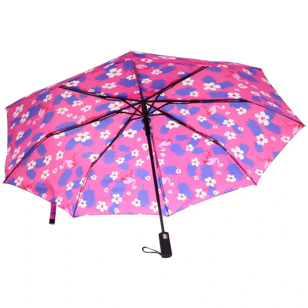 Зонт женский полуавтомат «Эдельвейс», микс 6 цветов, 8 спиц, d-100см, длина в слож. виде 30см