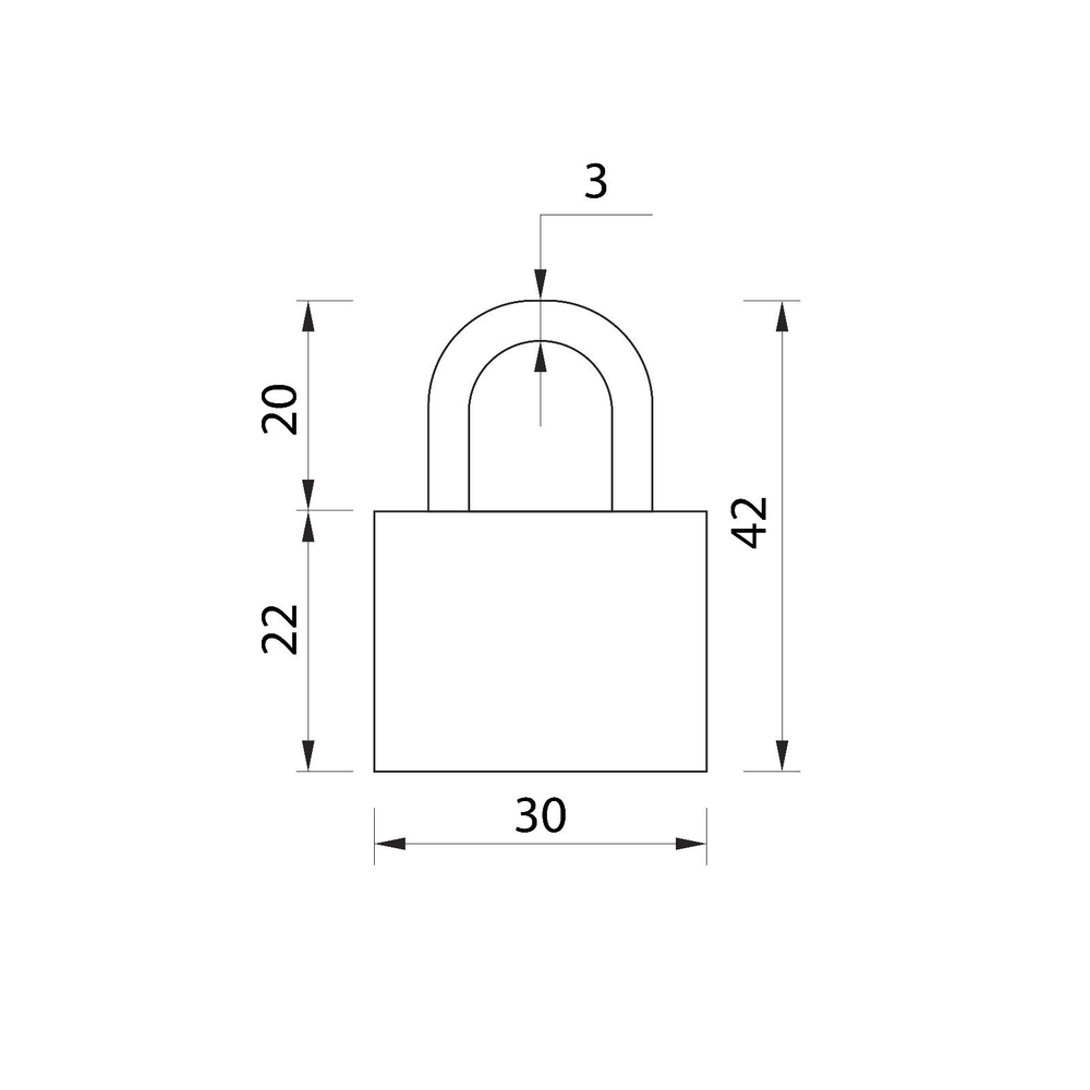 Красный навесной замок для чемодана с 2 ключами в комплекте