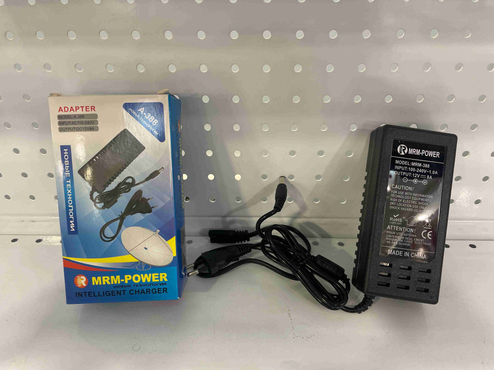 A-388 / Блок питания MRM-POWER с кабелем питания (12 вольт 8 ампер)