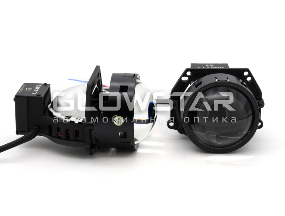Билед модули Sariti S3 3.0 дюйма, 2 чипа, 5500К, 12V, 54W/62W, крепление 3R (комплект, 2шт)