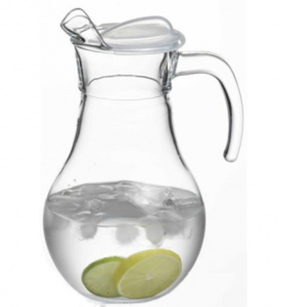 Кувшин 1,8 л. d=109 мм. h=254,5 мм. с прозрач. пластик. крышкой Бистро Б (42980)