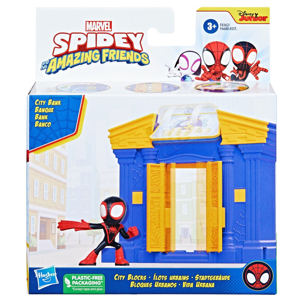 Hasbro Spidey Amazing Friends - Набор Банк + фигурка действия Майлз Моралес F8362